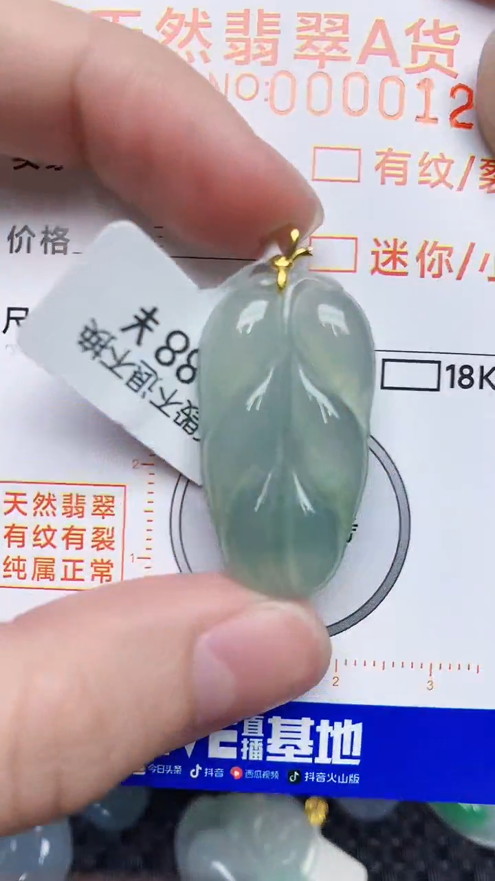 【闪购商品】翡翠颈饰18K金镶嵌4534534534
