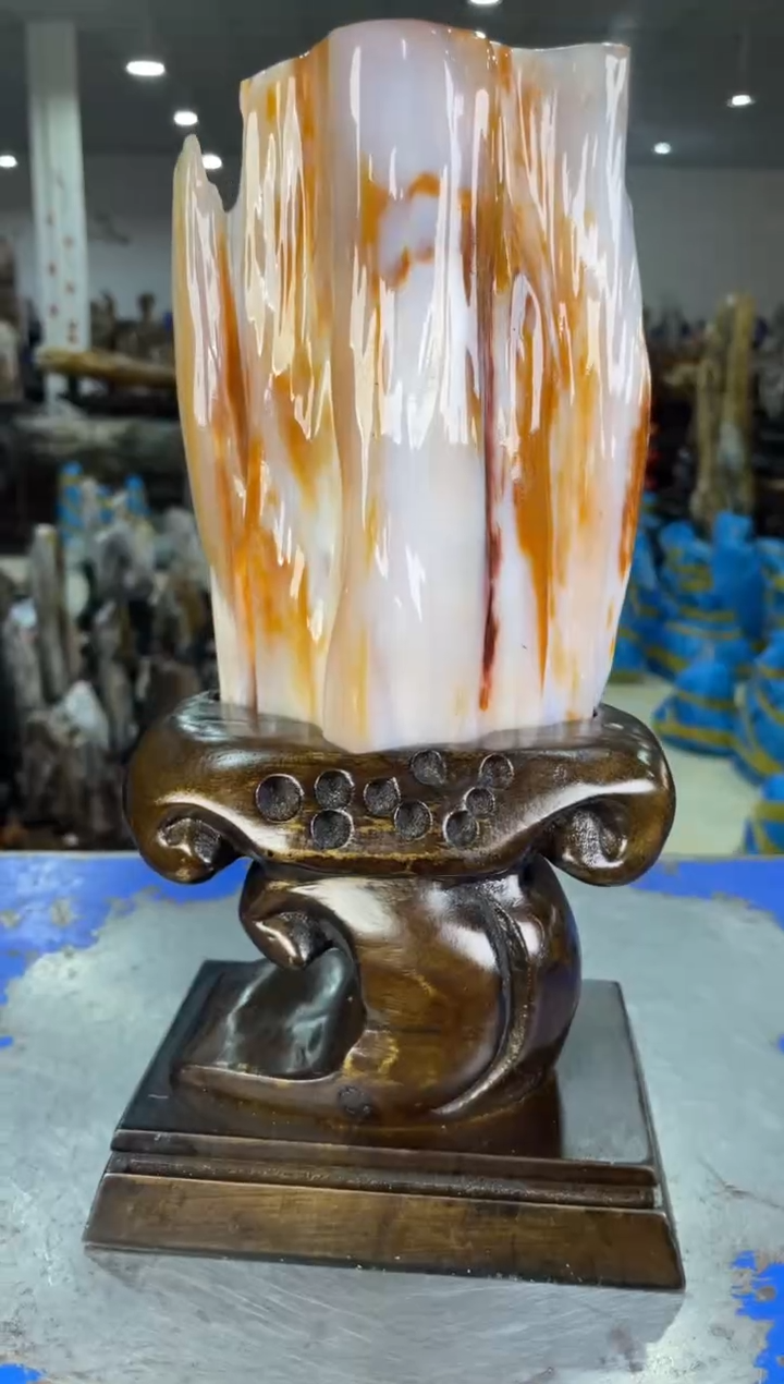 【闪购商品】硅化玉摆件未镶嵌60