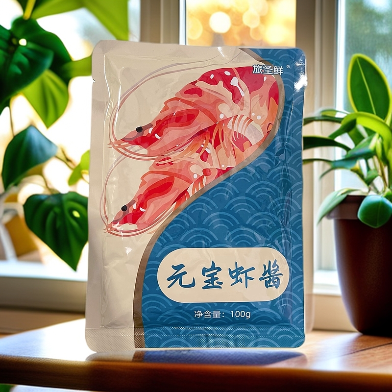 大连虾酱100gx5袋不腥不臭蜢虾酱开袋即食北极虾酱炒蛋