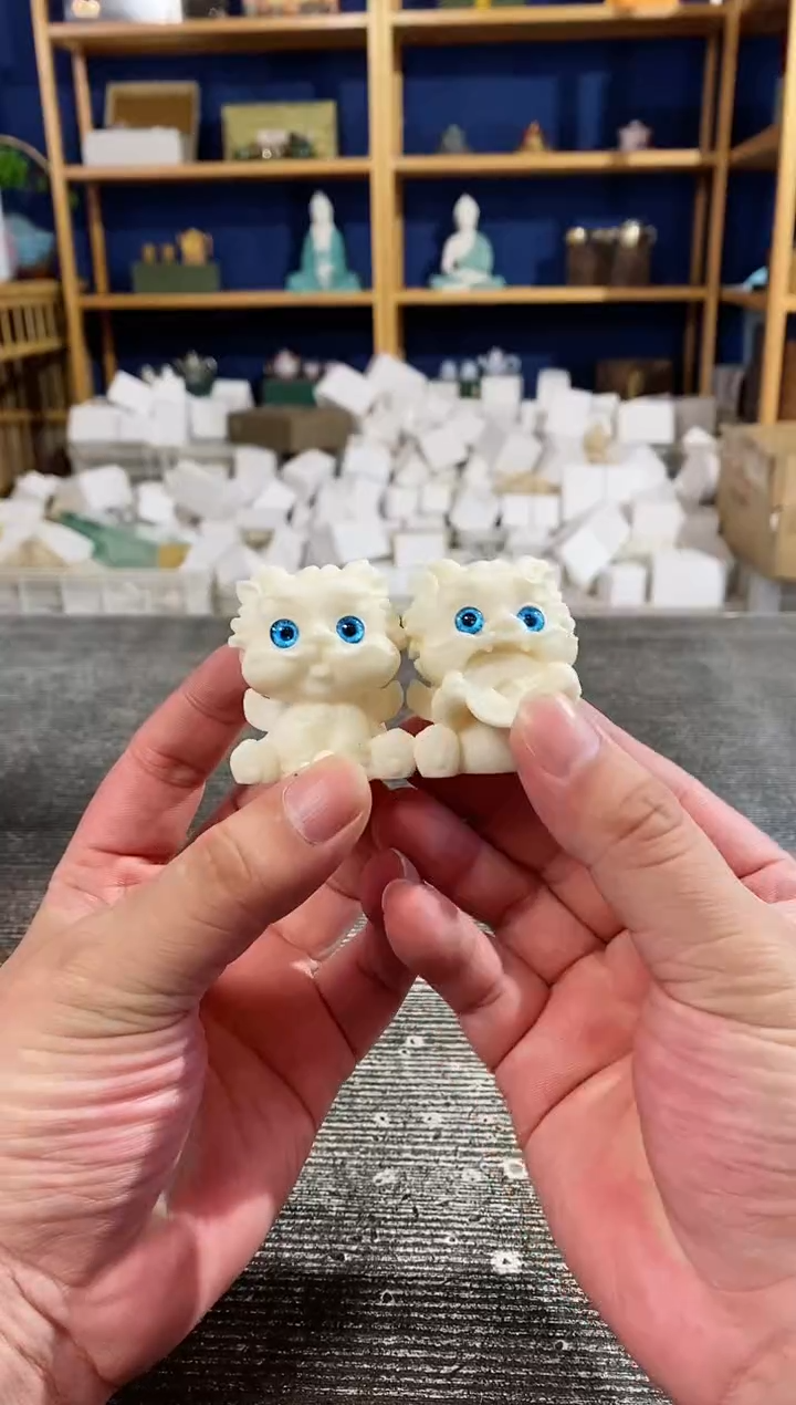 【闪购商品】其他象牙果貔貅摆件2只装