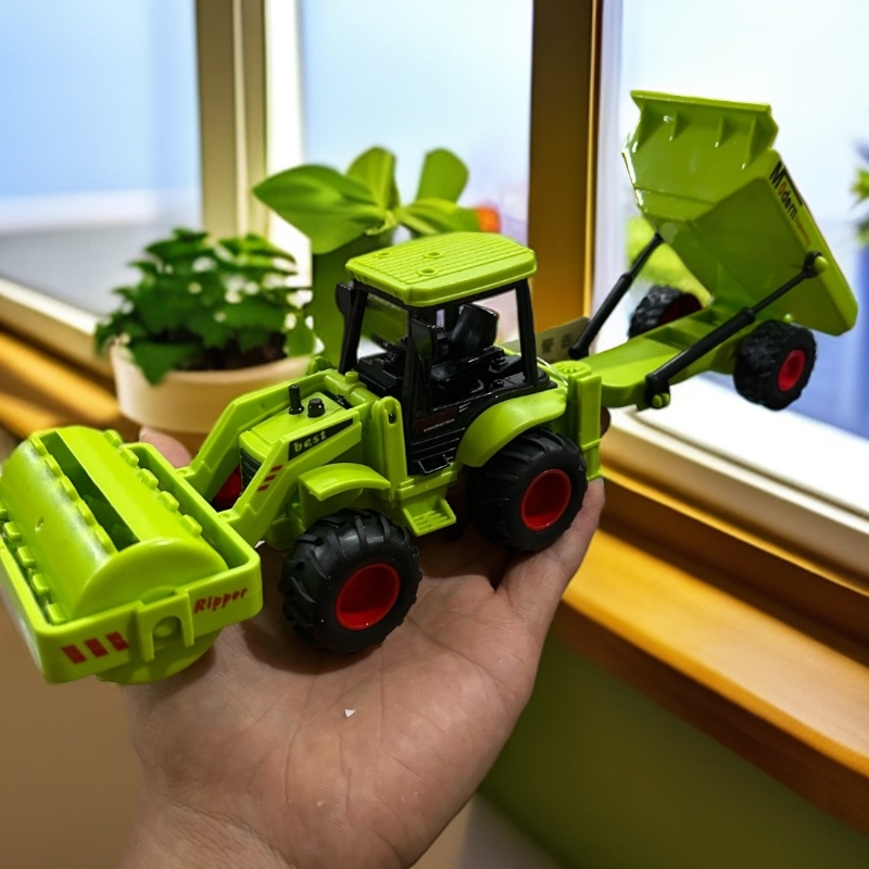 拖车玩具发一个.两个颜色随机发