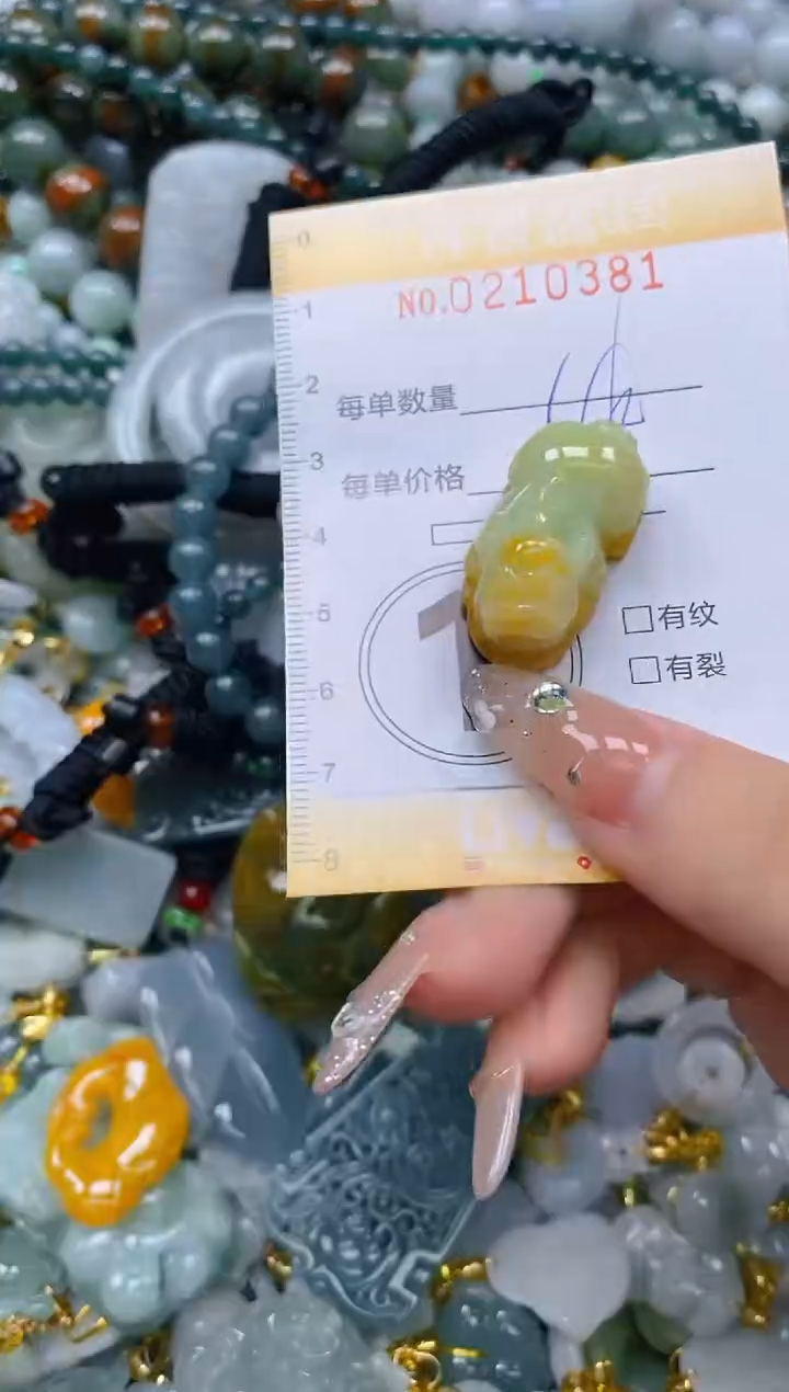 翡翠未镶嵌颈饰闪购0210381多样性发其一