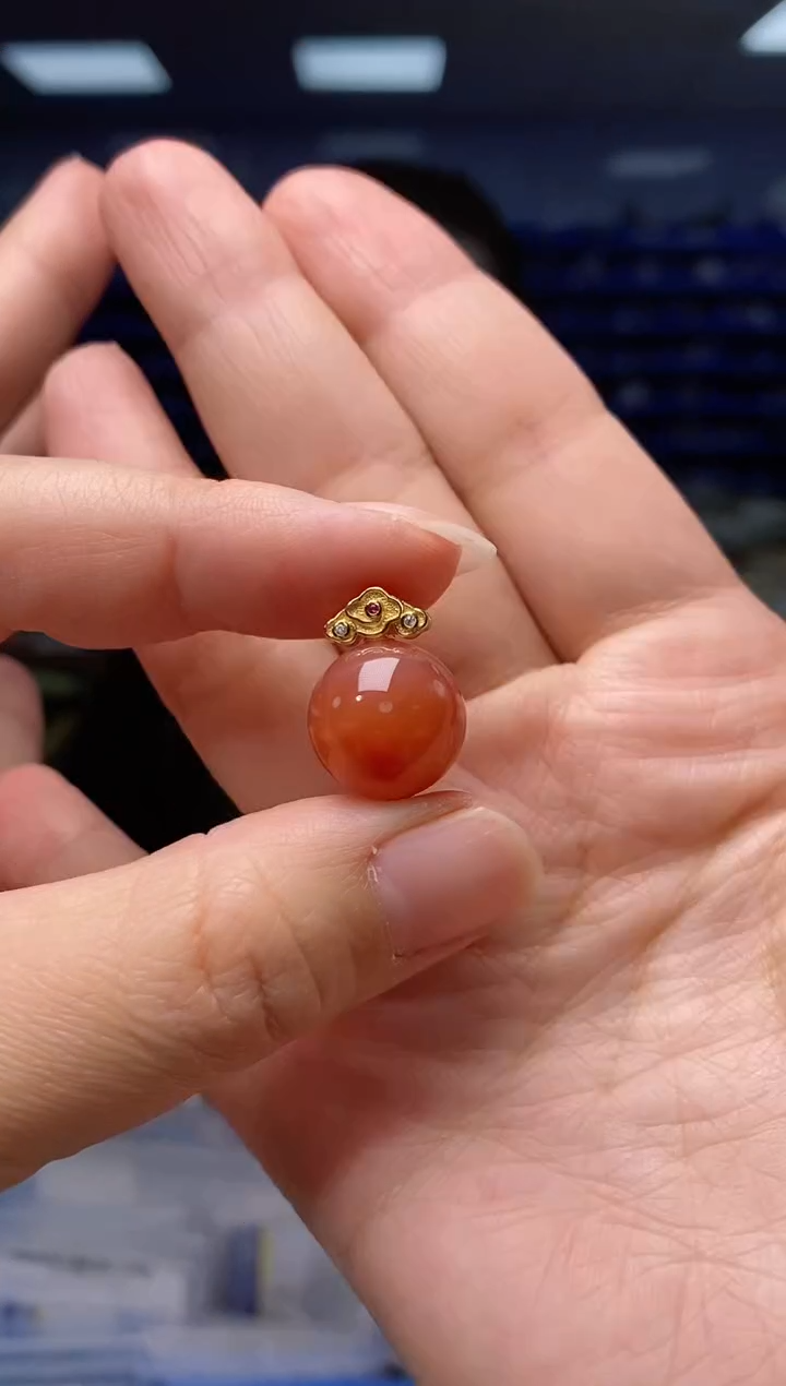 【闪购商品】南红玛瑙吊坠(不含链)银S925镶嵌  DZ5289