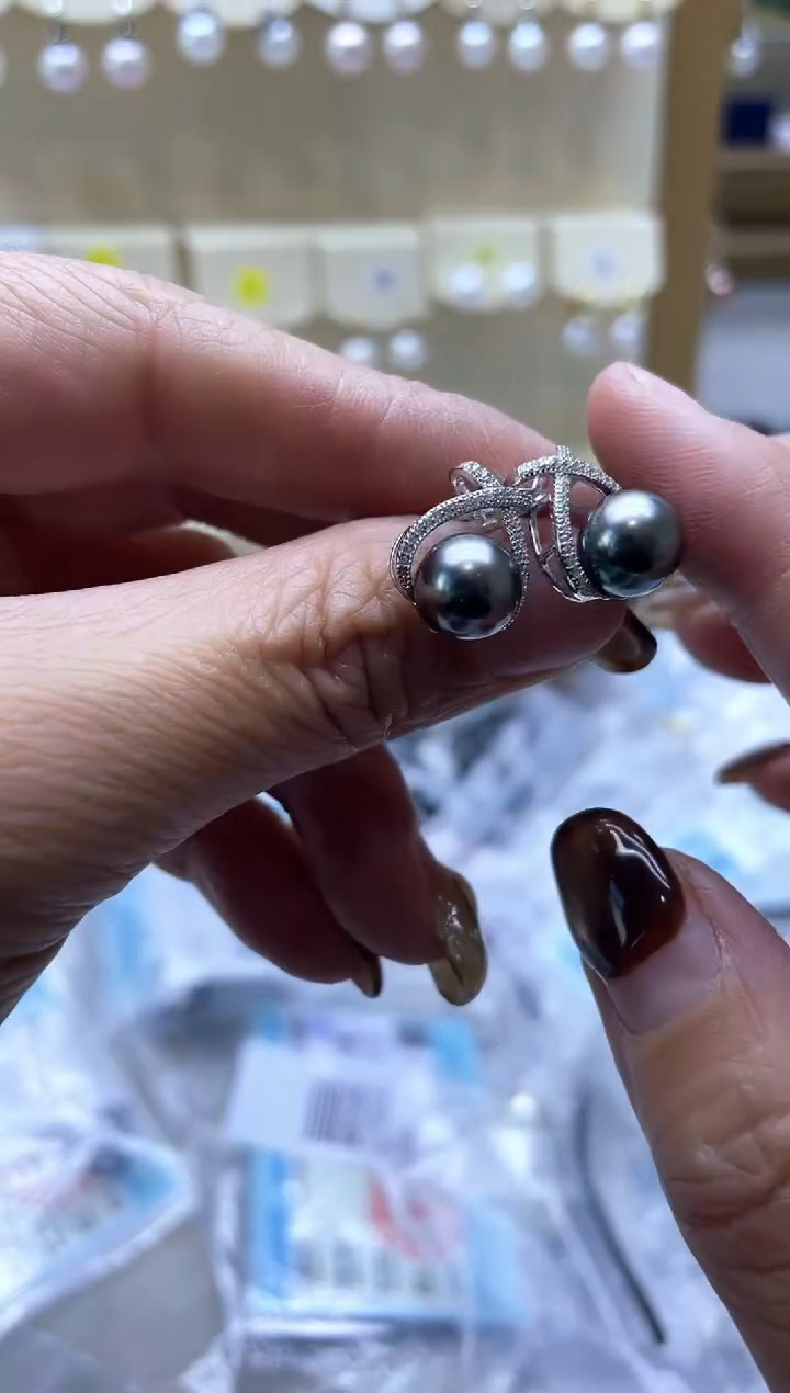 【闪购商品】海水珍珠耳饰银S925镶嵌0