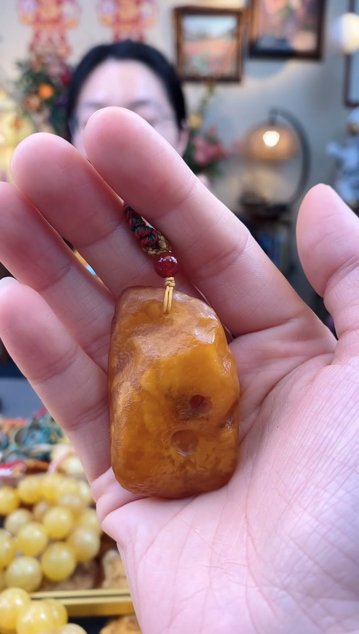 【闪购商品】琥珀颈饰未镶嵌吊坠