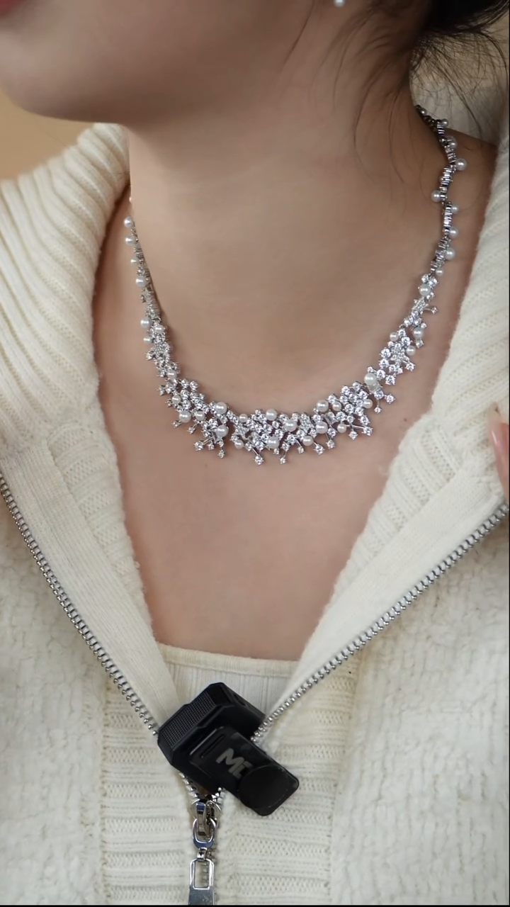 【闪购商品】淡水珍珠颈饰银S925镶嵌1