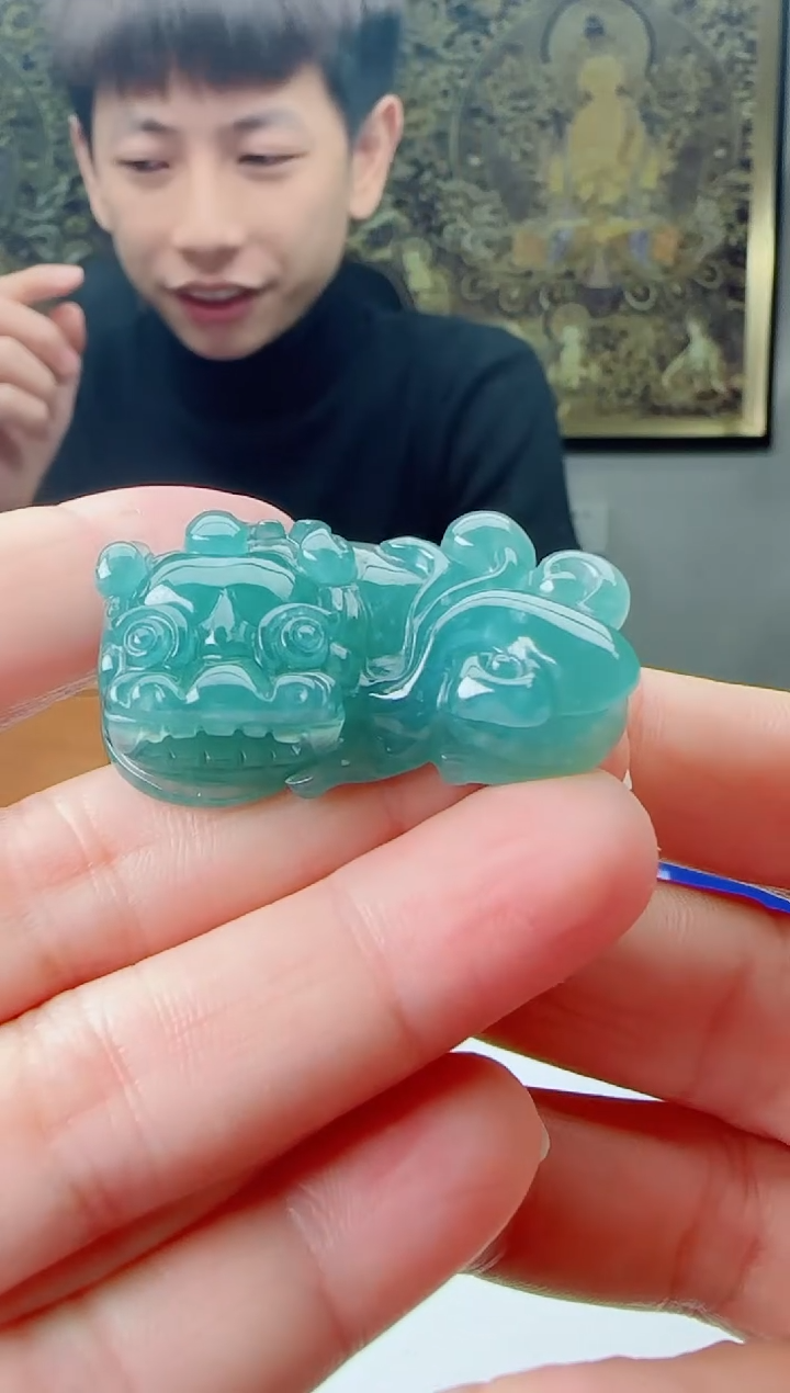 【闪购商品】翡翠颈饰未镶嵌大貔貅多样性随机发其一