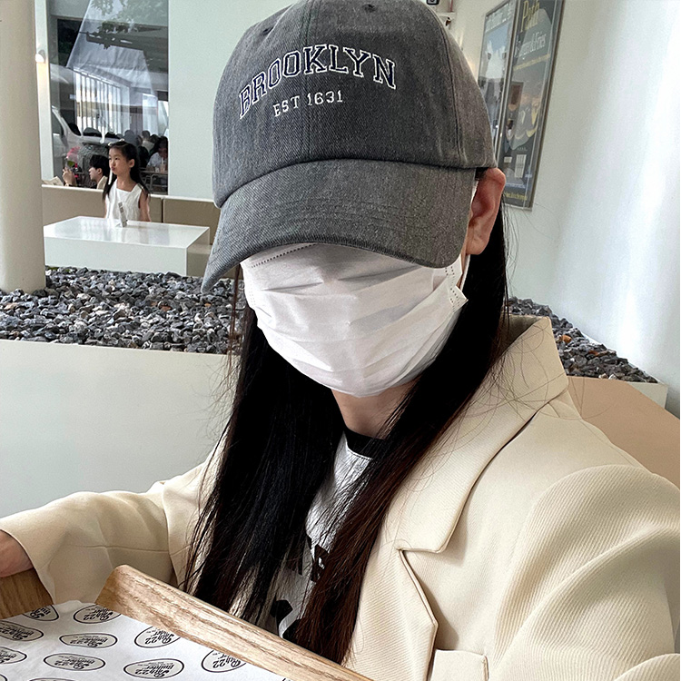 韩国代购四季ins字母情侣防晒棒球帽软顶刺绣显脸小鸭舌帽子男女