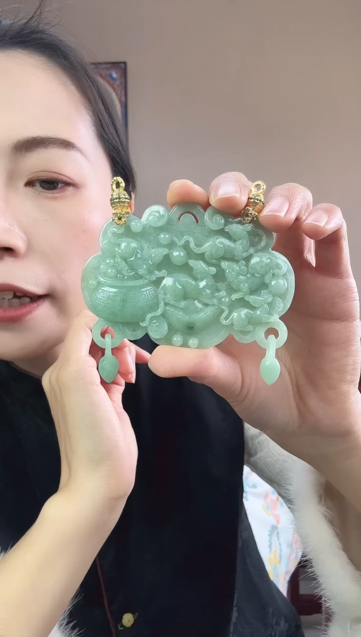 【闪购商品】翡翠颈饰未镶嵌国风原创