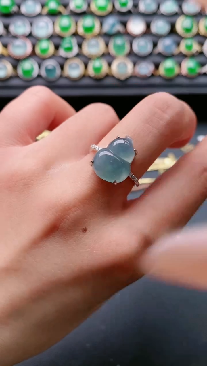 【闪购商品】翡翠戒指银S925镶嵌111111111
