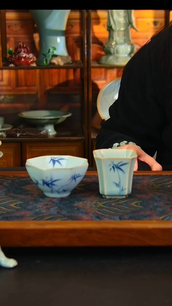 瓷片非***人原矿汝瓷福利单杯，全品
