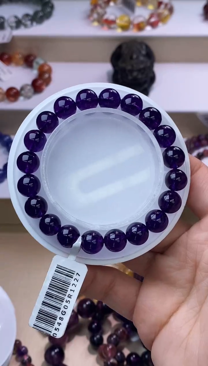 【闪购商品】紫晶手链未镶嵌紫水晶9m+