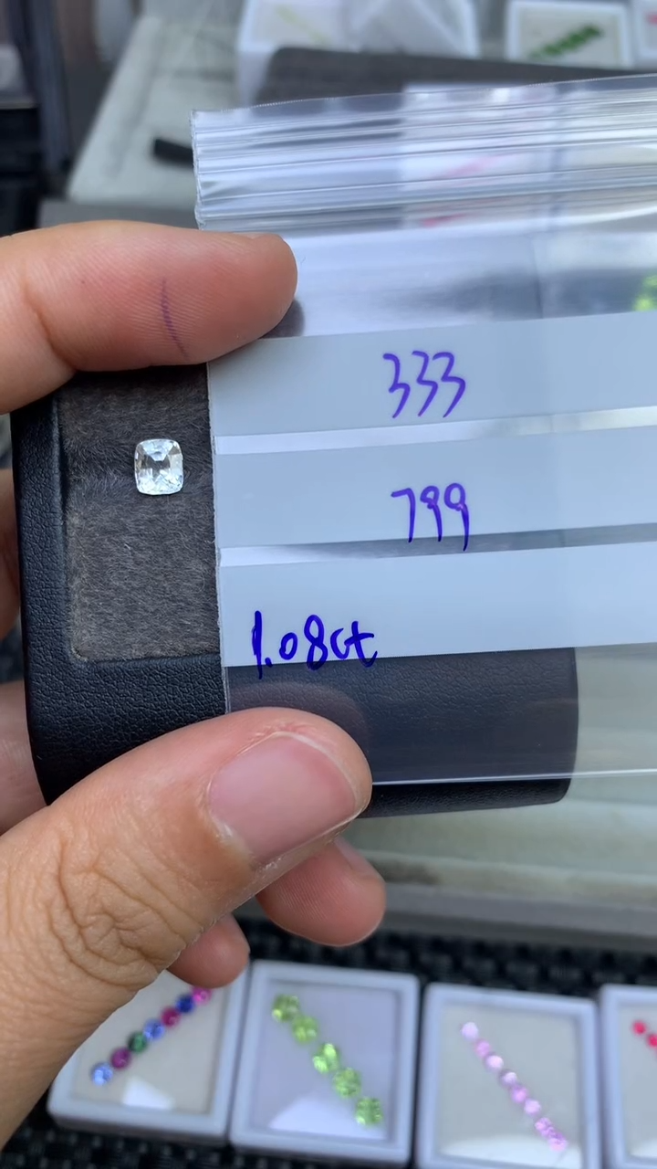 未镶嵌珠宝定制蓝宝石3*3缅甸天然无烧蓝宝