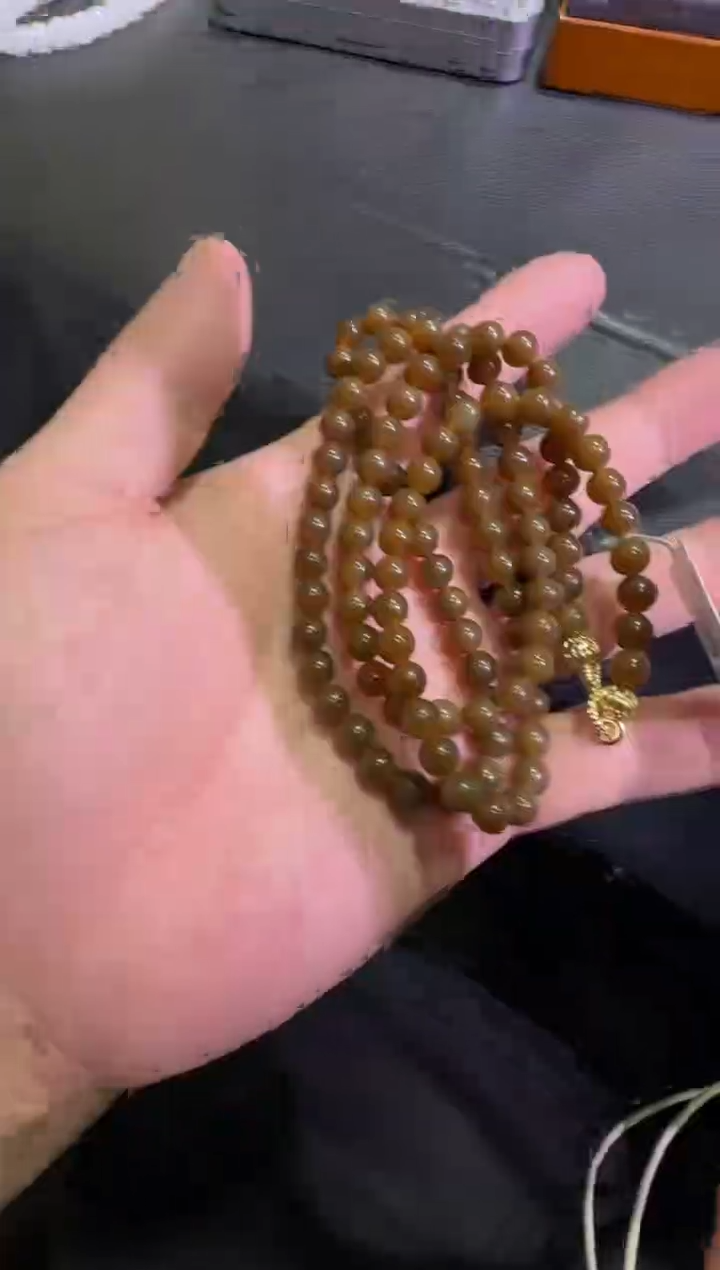 未镶嵌手串和田玉金山红糖卡6长串（产地直发）