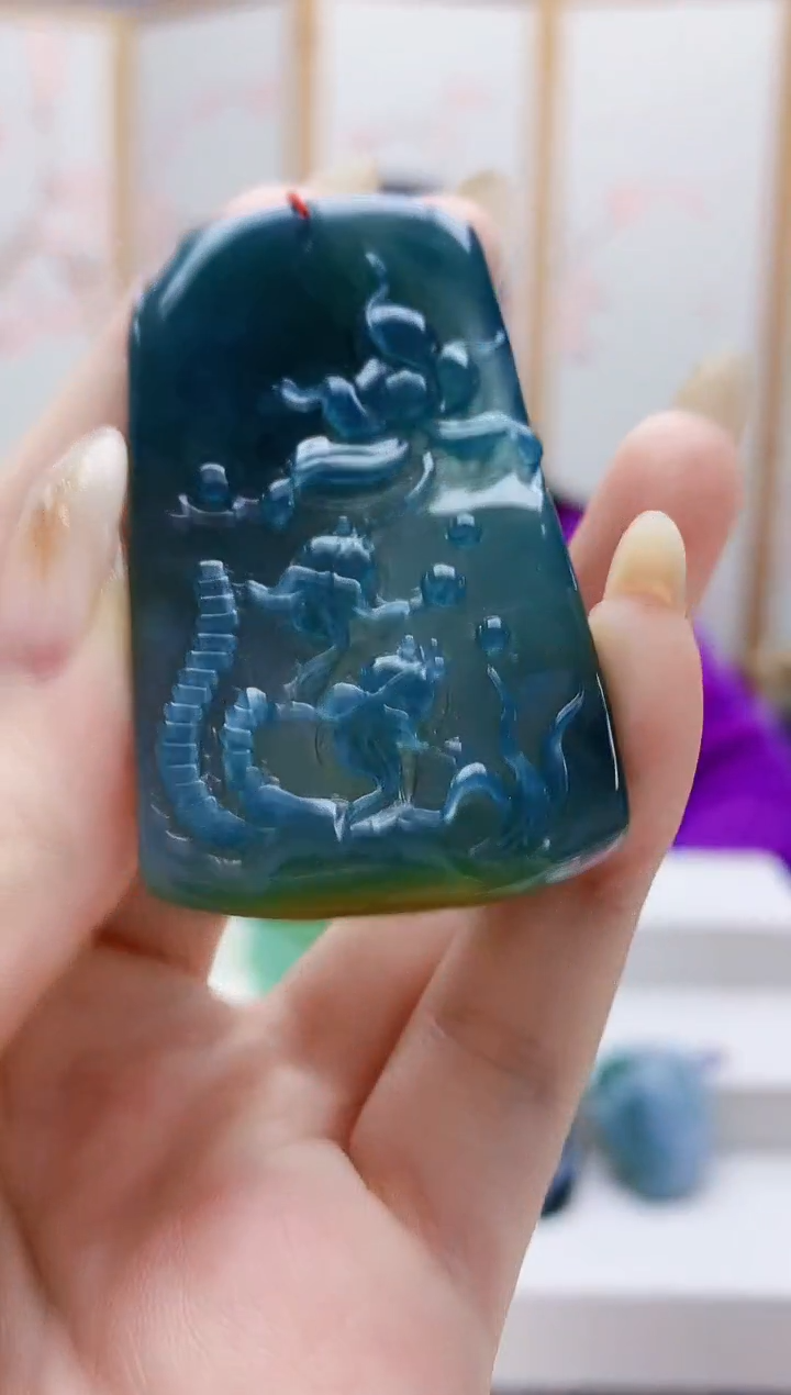 未镶嵌定制翡翠4852jw-毛货挂件38