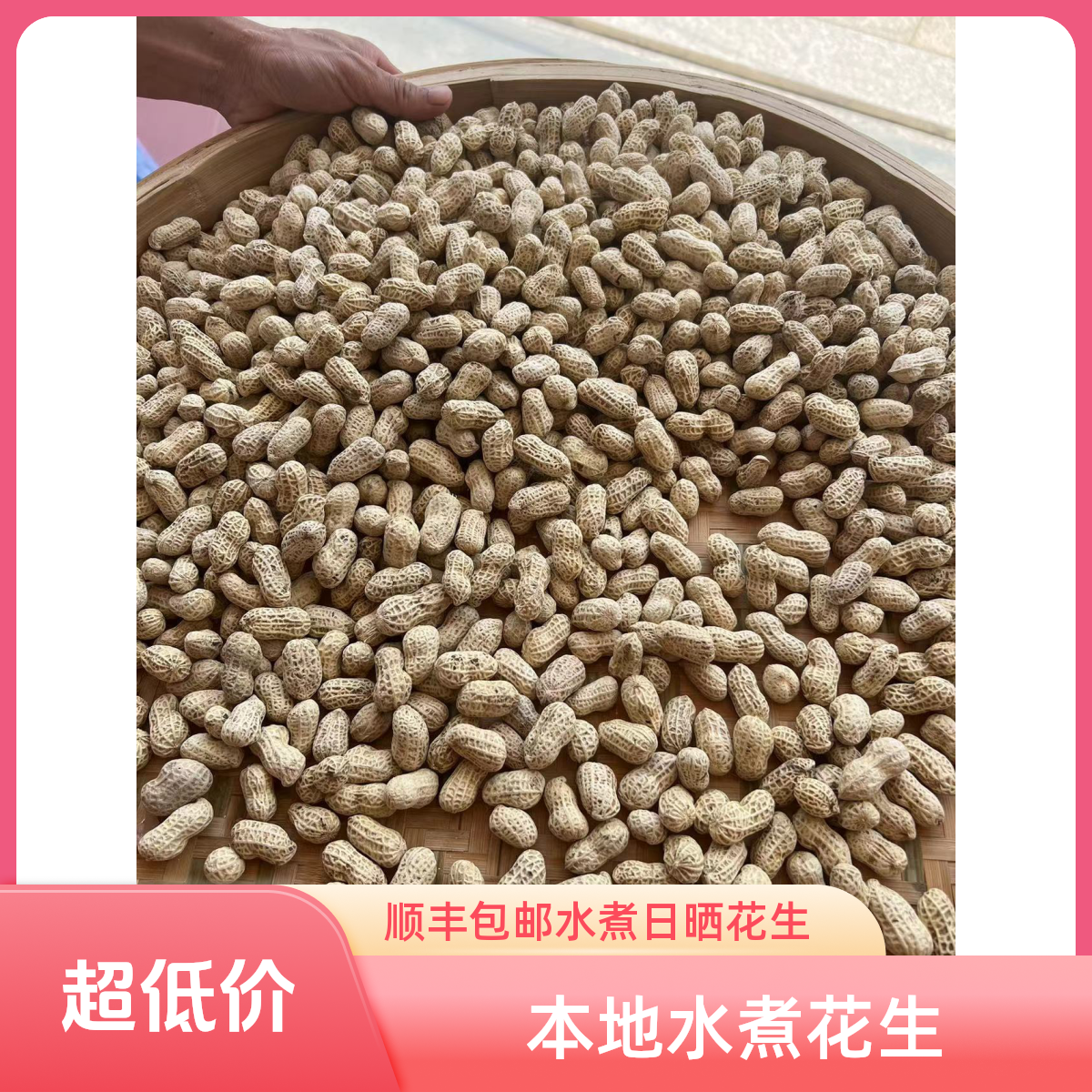 顺丰包邮2025年本地水煮晒干咸干花生带壳软糯鲜甜入味好吃不上火