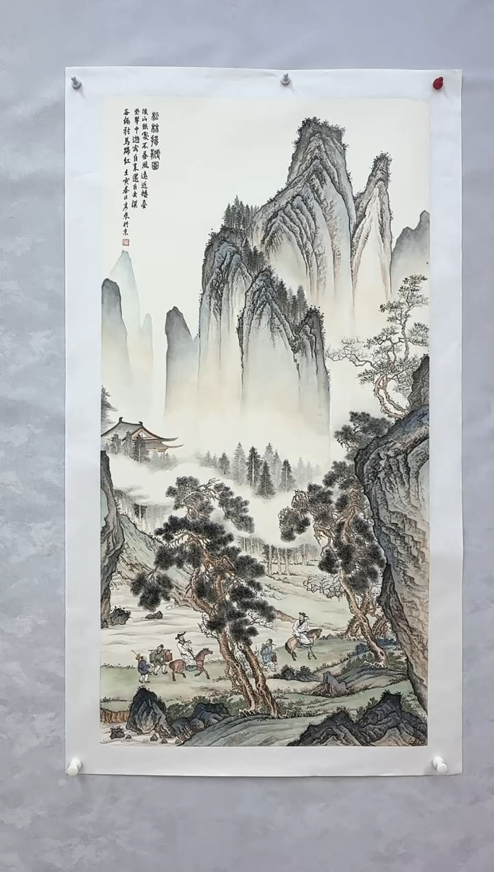 【闪购商品】折扇1北宗国画院副院长郭彦东