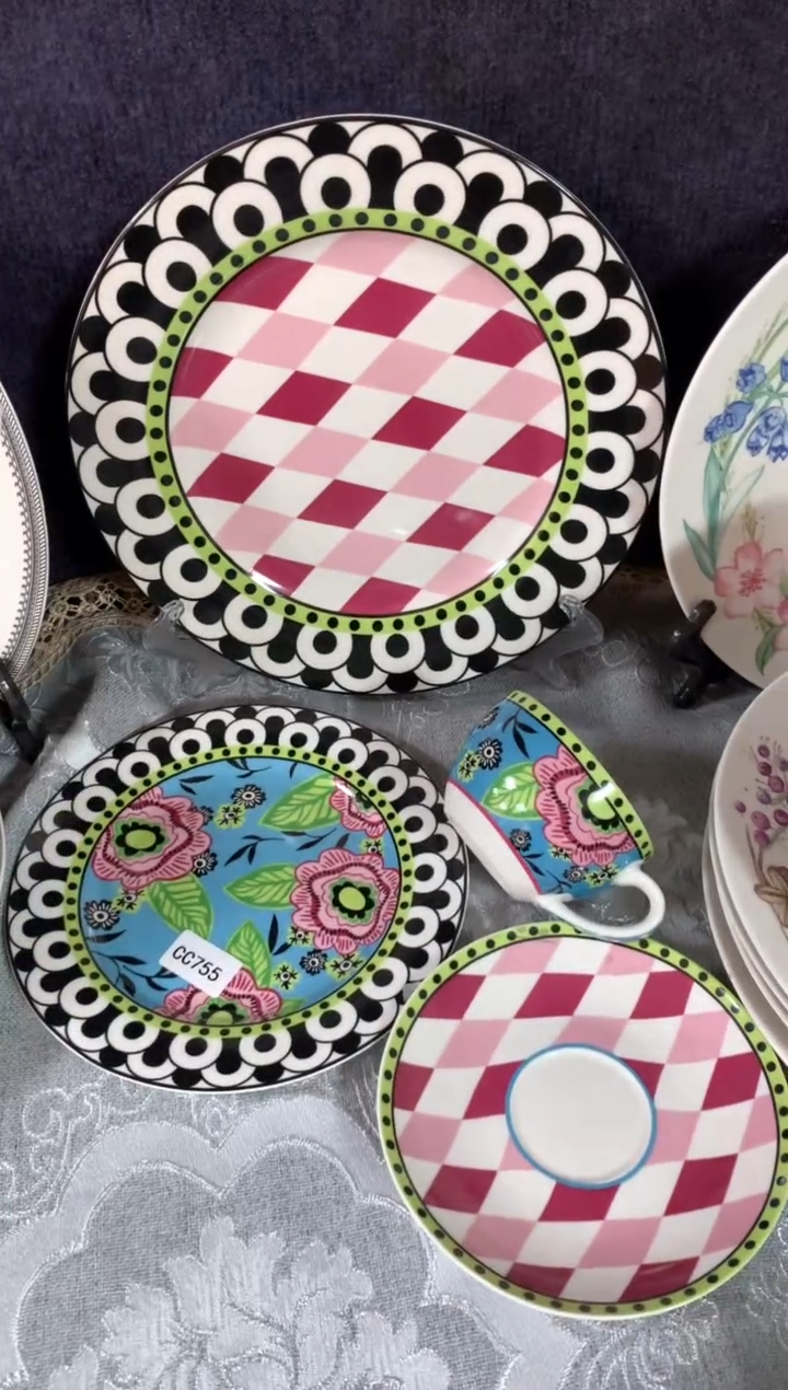 【闪购商品】瓷片陶瓷原单CC143餐具四件套