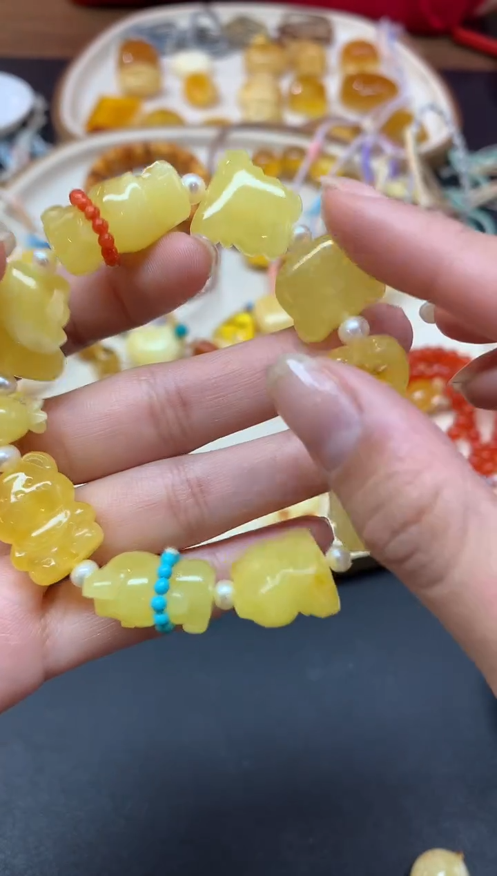 【闪购商品】蜜蜡裸石未镶嵌手串A207|1999