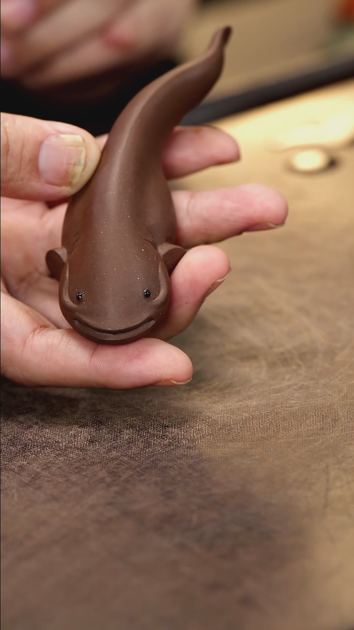 紫砂茶宠紫砂年年有余