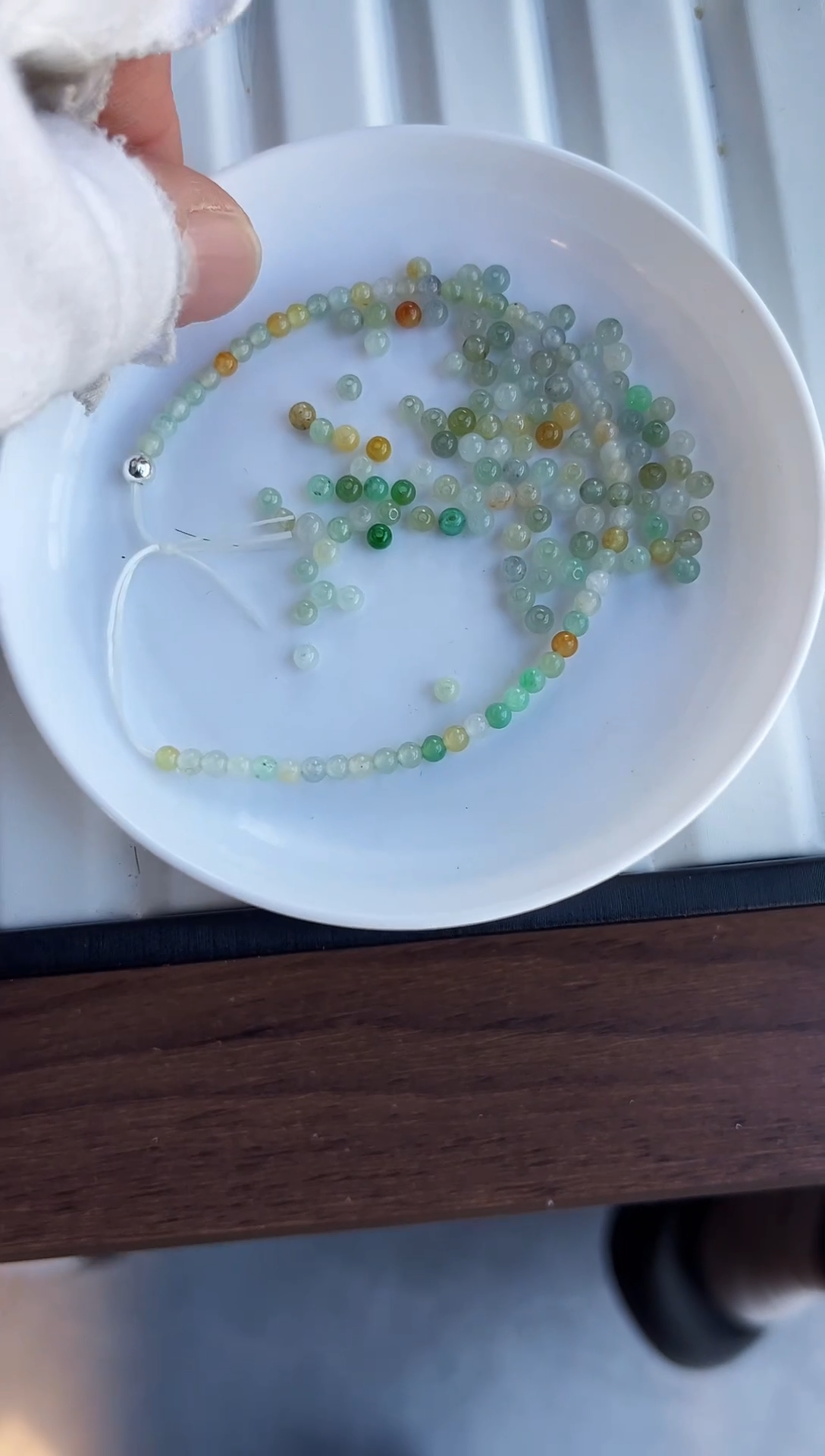 散珠翡翠翡翠手串100颗多样性发货