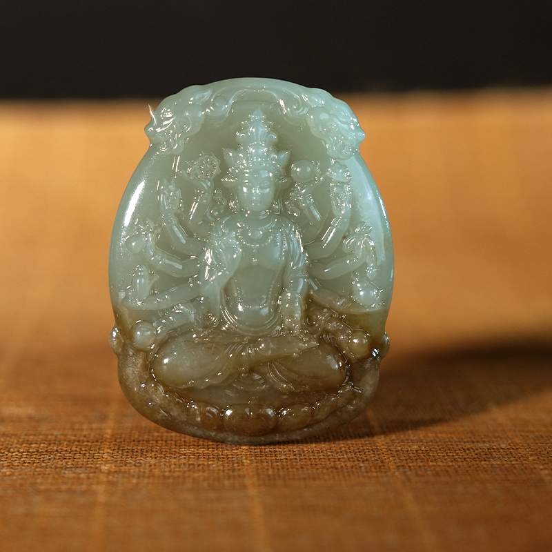 lot24 和田玉吊坠/QG51229-186370 保利山东