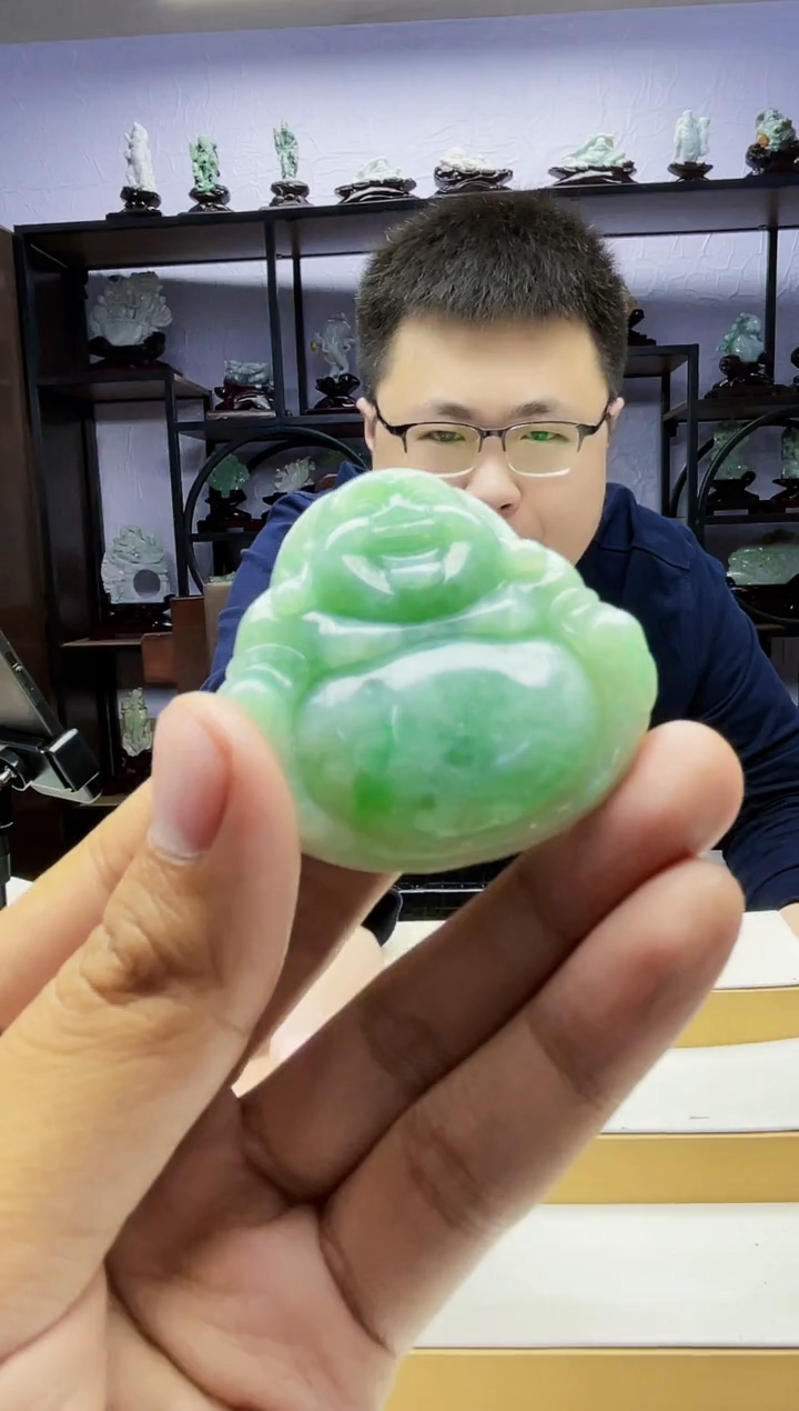 【闪购商品】定制翡翠未镶嵌毛货02220045多样性发其一