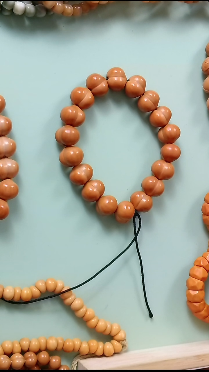 手串猴头核桃放漏-微瑕纯手工柯基屁桃16+