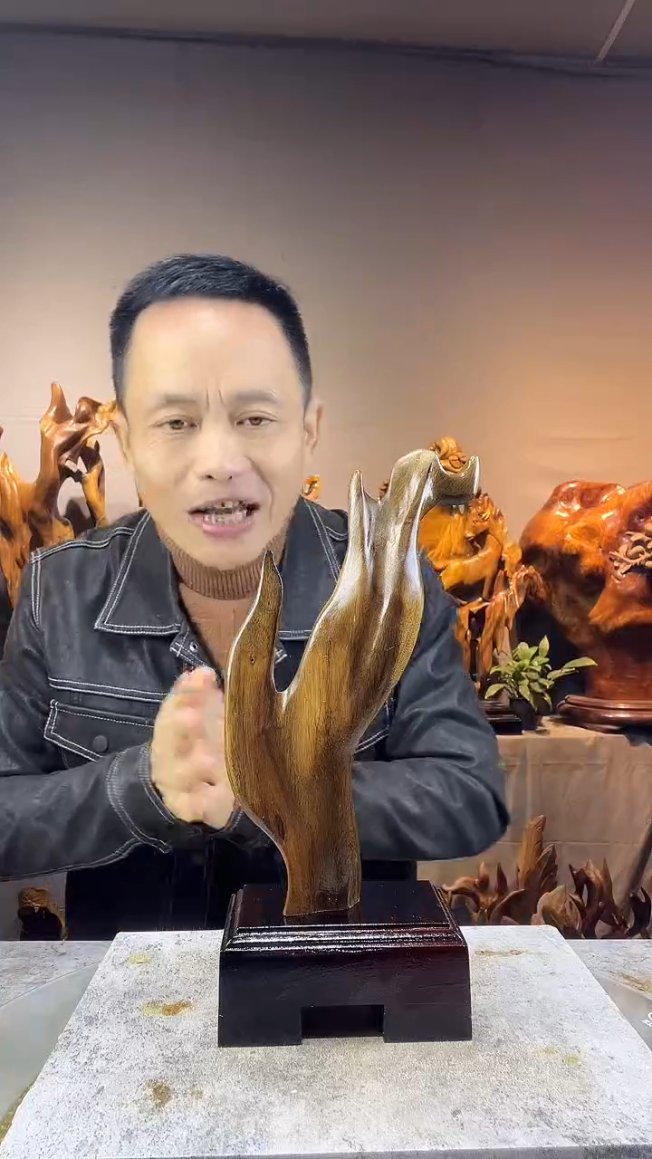 金丝楠非****人小叶桢楠随行摆件69