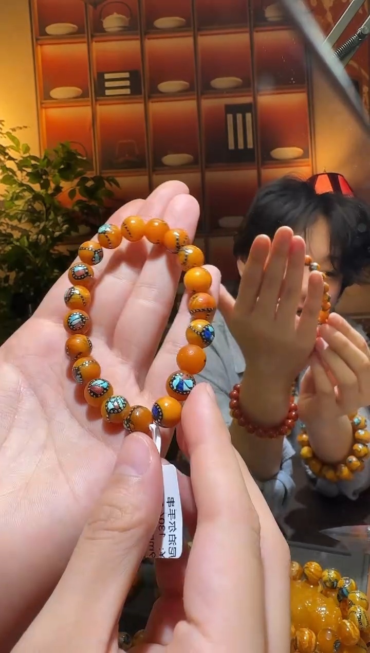 蜜蜡颈饰未镶嵌1067天然蜜蜡珠宝奇石