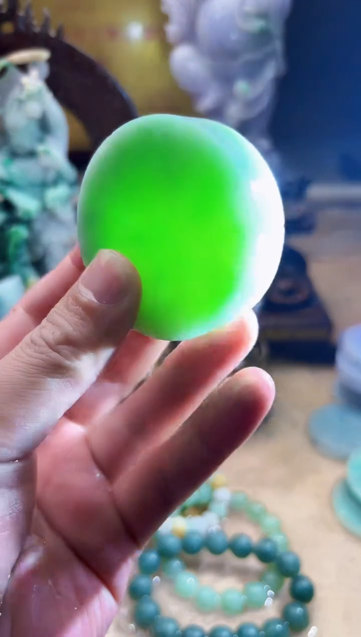 未镶嵌挂件翡翠A货张麦8615