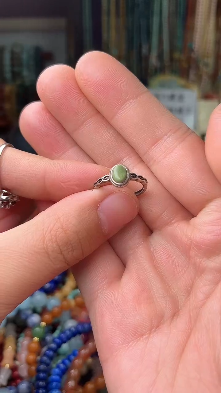 【闪购商品】翡翠手链银S925镶嵌（一物一件）5300