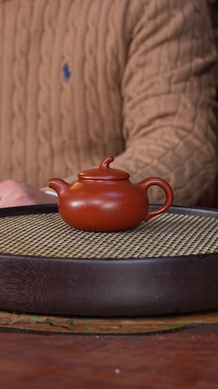 【闪购商品】紫砂茶壶洪滔18-15 龙山朱砂茄段