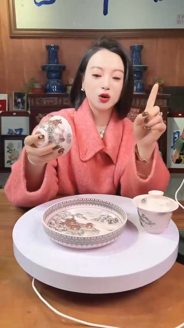 摆件陶景德镇陶瓷青花摆件5