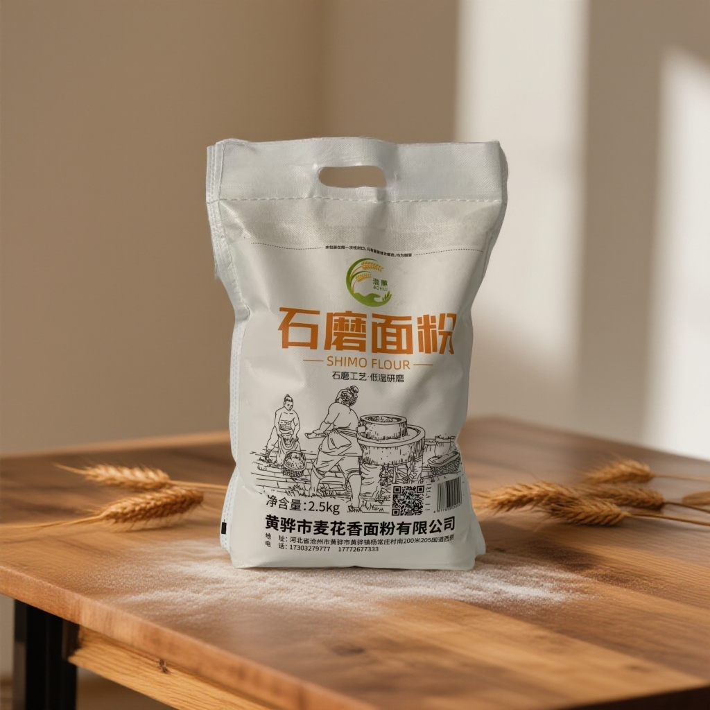 黄骅正宗石磨面粉原汁原味麦香浓郁做馒头包子饺子5斤装