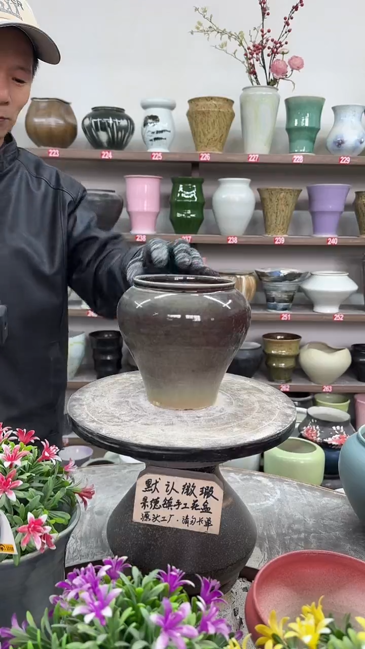 12-23-高17口13瑕-花盆