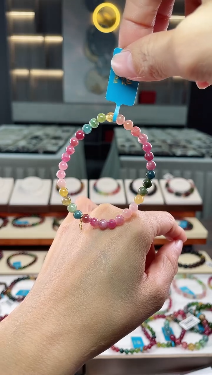 【闪购商品】碧玺单圈手串未镶嵌（多样性发一条）Q