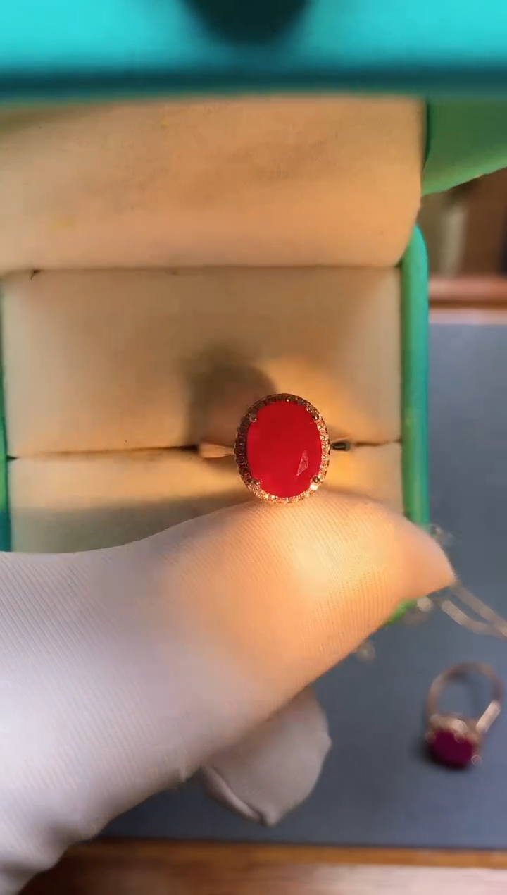 【闪购商品】红宝石戒指银S925镶嵌.........