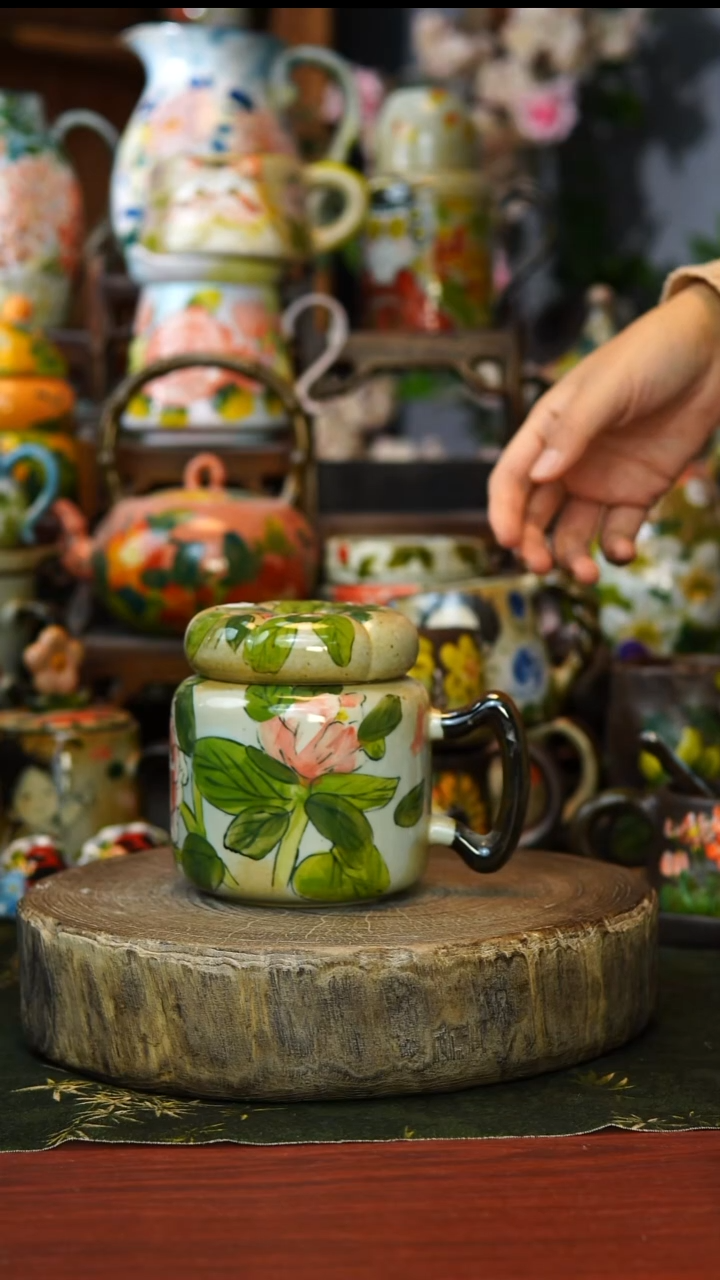 陶瓷70景德镇手工手绘釉下彩陶瓷