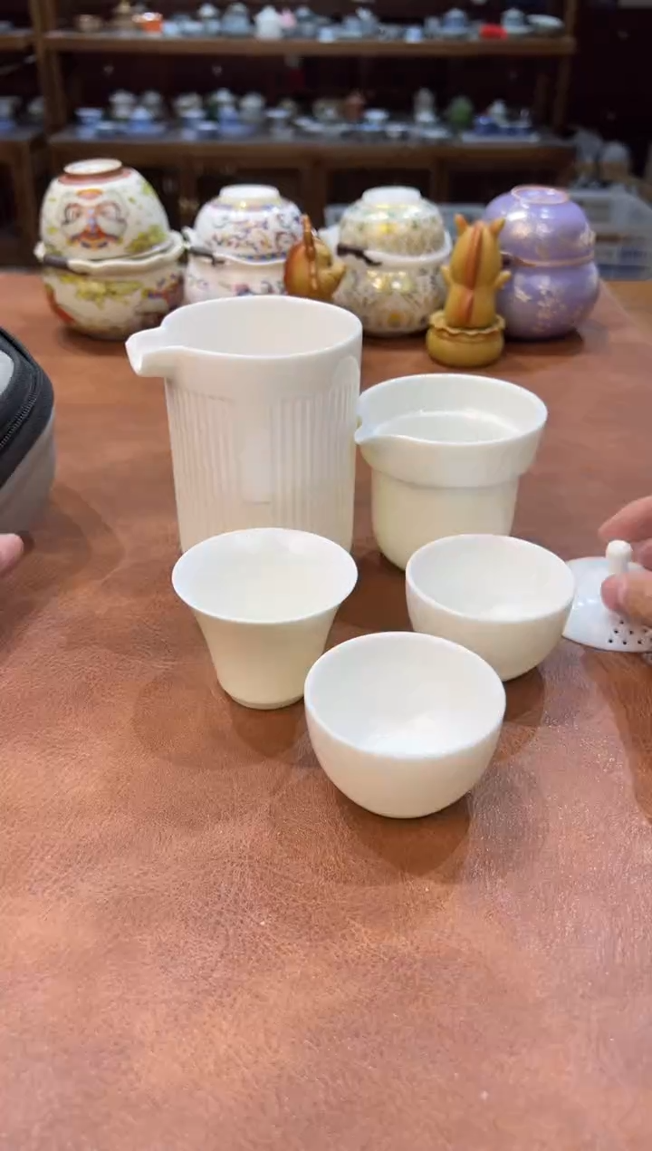 真的很便宜会开片的旅行茶具