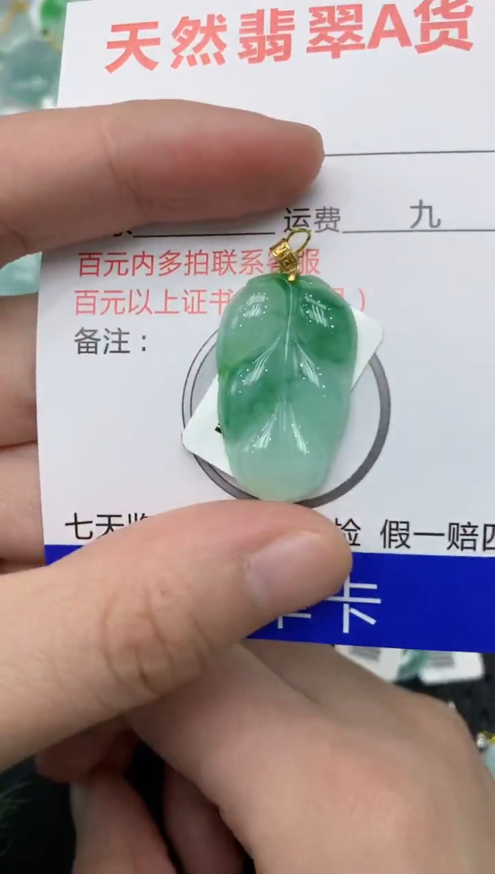 【闪购商品】翡翠颈饰18K金镶嵌11111111
