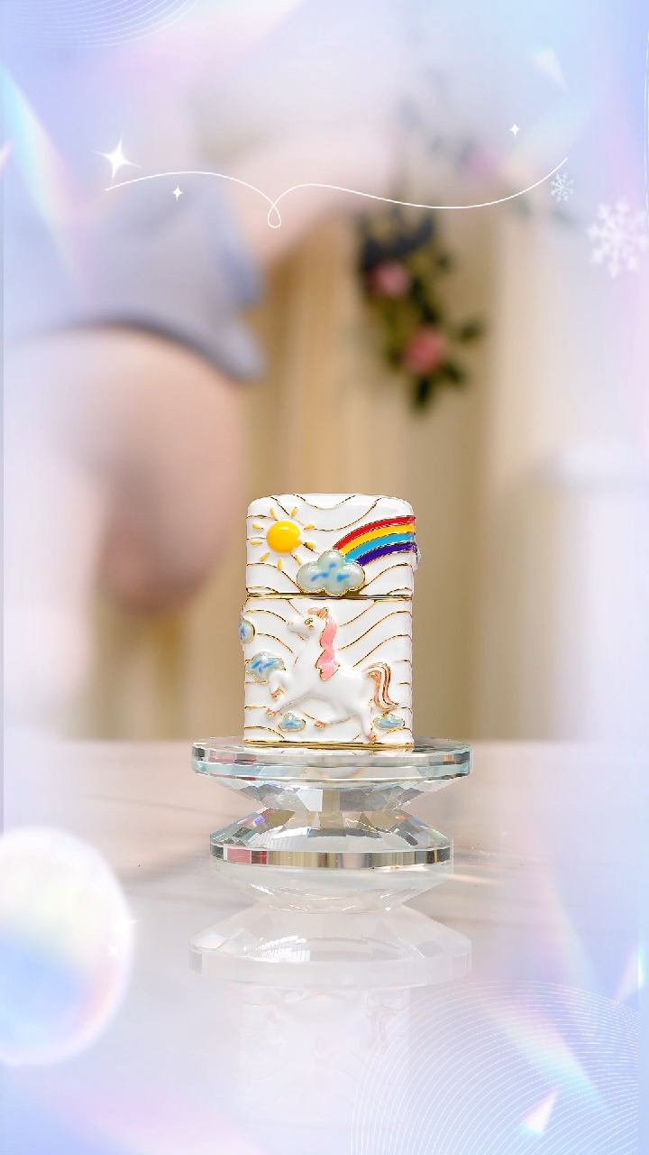 Zippo 阳光彩虹小白马 礼盒礼袋一整套