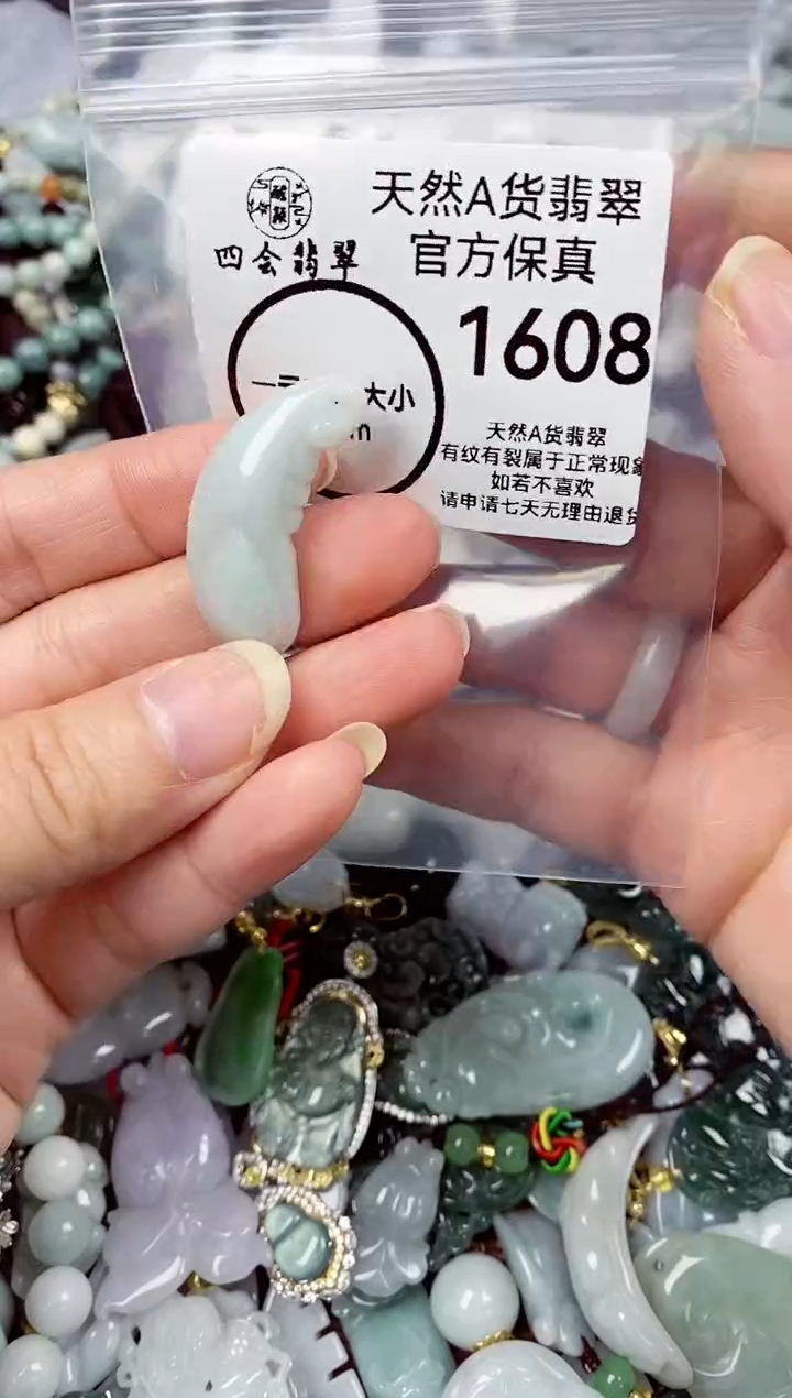 【闪购商品】翡翠颈饰未镶嵌天然A货翡翠1608