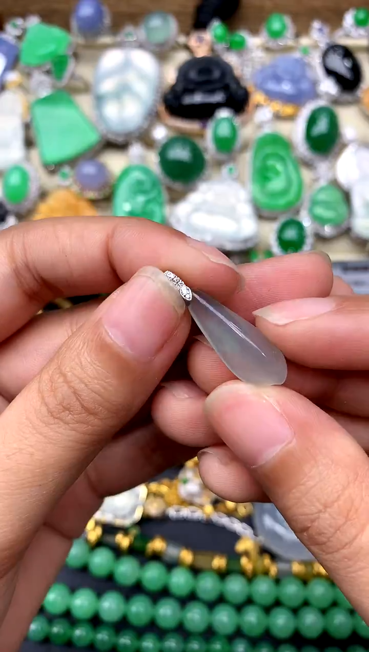 【闪购商品】翡翠颈饰18K金镶嵌101-中国好珍宝