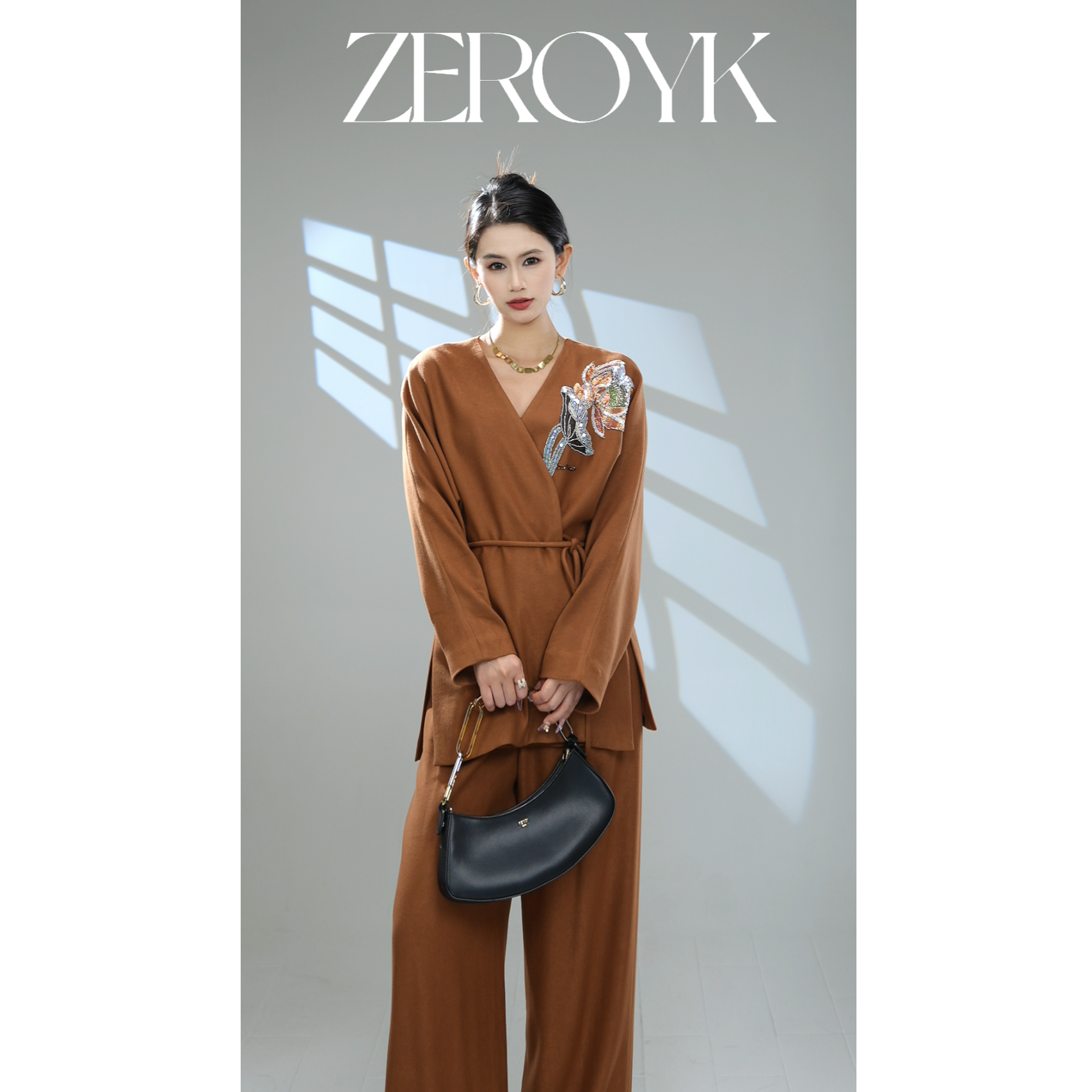 ZEROYK【翎蔻】深圳南油新中式休闲时尚宫廷风设计师套装