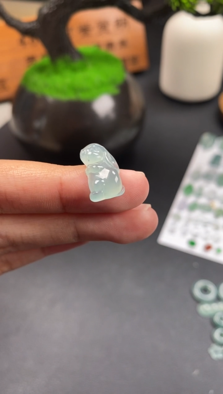 颈饰未镶嵌翡翠翡翠冰种裸石