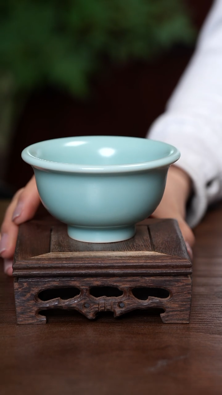 【闪购商品】宝丰清凉寺原产地汝瓷压手杯