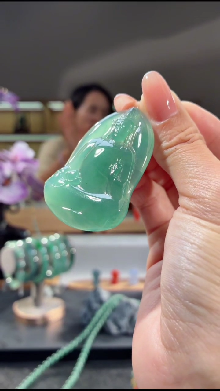 吊坠(不含链)未镶嵌翡翠观音