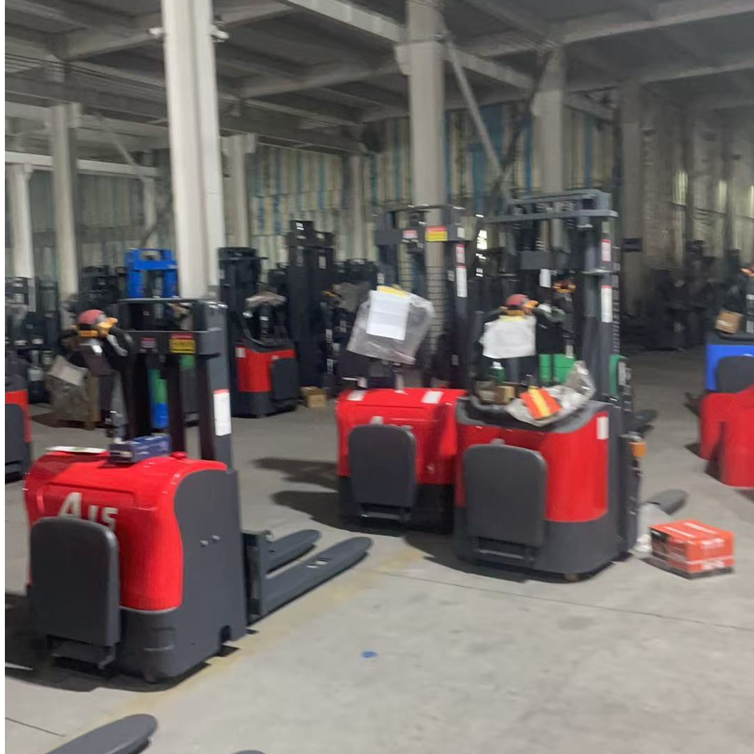 全电动站驾式堆高车小型搬运装卸双起升液压升高叉车