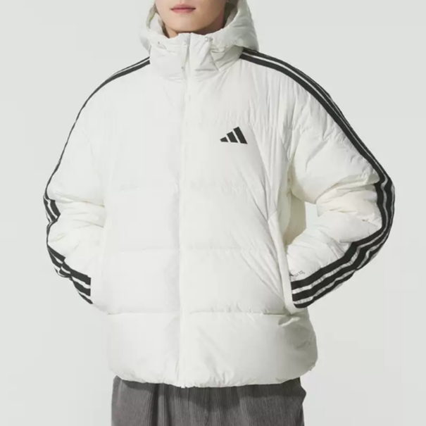 【门店同款】adidas阿迪达斯男冬季短款连帽休闲保暖羽绒服 KC2494